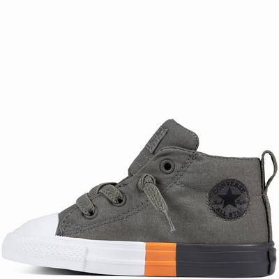 Converse Chuck Taylor All Star Street Tri-block Midsole High Tops Kids - Black Shoes (311THRVP)
